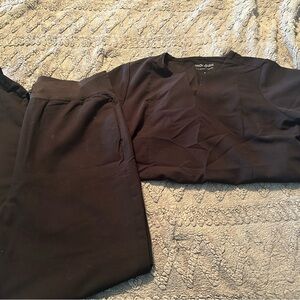 Black Scrub Set by Mandala